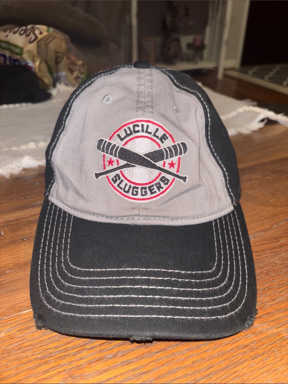 The Walking Dead Lucille Sluggers Baseball Cap - Gray & Black
